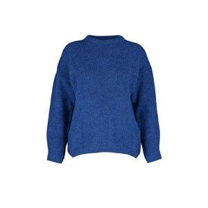 Trendyol Sax Wide Fit Soft Textured Basic Knitwear Sweater obraz