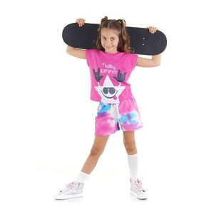 mshb&g Dívčí souprava s hvězdným batikovaným tričkem a šortkami obraz