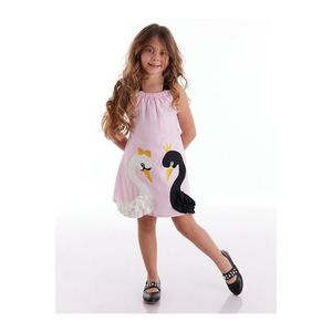 Šaty pro dívky Swan Girl pletené růžové obraz