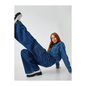 Koton Široké džíny s kapsami na cargo obraz