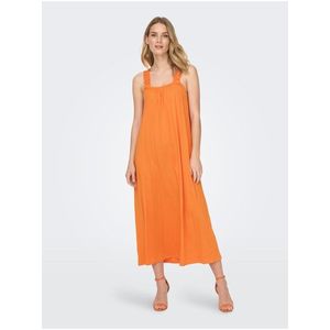 Oranžové dámské šaty ONLY May - Dámské obraz