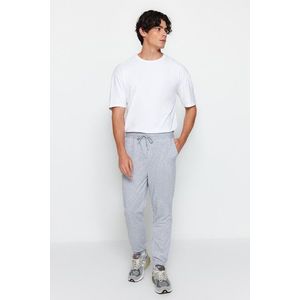 Trendyol Gray Basic Oversize Fit Sweatpants Sweatpants obraz