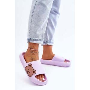 Dámské lehké pěnové pantofle Bear Motiv fialove Parisso obraz