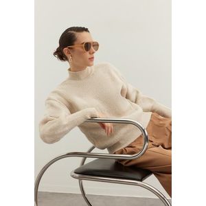Trendyol Stone Soft Textured Basic Knitwear Sweater obraz