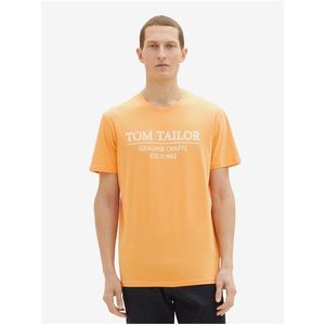 Oranžové pánské tričko Tom Tailor obraz