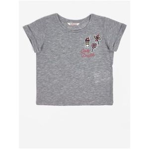 Šedé holčičí žíhané tričko CAMAIEU - Holky obraz