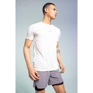 DeFacto Slim Fit tričko s kulatým výstřihem a potiskem pro sport. obraz