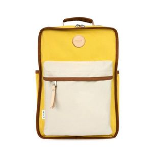 Himawari Unisex's Backpack Tr23196-1 Brown/Yellow obraz