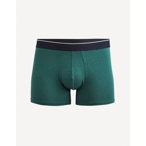 Tmavě zelené pánské vzorované boxerky Celio Mitch obraz