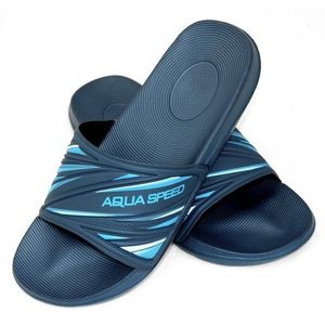 AQUA SPEED Pánské boty do bazénu Idaho Námořnická modrá/modrá vzor 10 obraz
