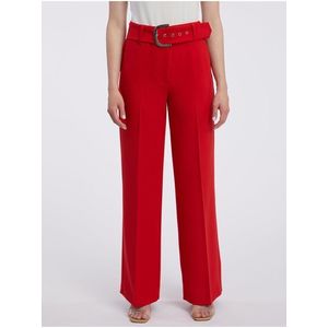 Červené dámské kalhoty ORSAY obraz
