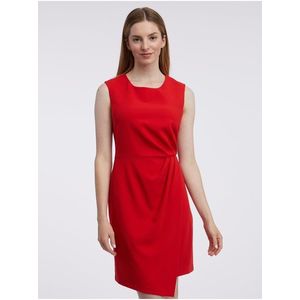 Červené dámské pouzdrové šaty ORSAY obraz