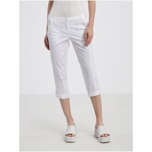 Bílé dámské tříčtvrteční kalhoty CAMAIEU obraz