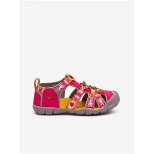 Tmavě růžové holčičí outdoorové sandály Keen Seacamp - Holky obraz