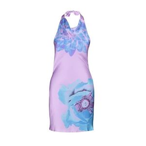 Trendyol Multi Color Degaje Detailní límec Květinový Elegantní Večerní Šaty obraz