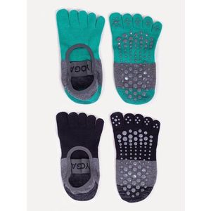 Yoclub Unisex's Socks For Yoga 2-Pack SKS-0016U-AA2A obraz