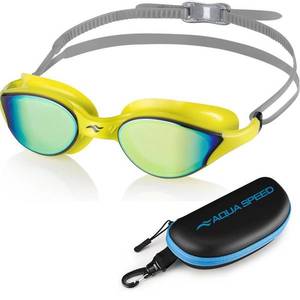 AQUA SPEED Unisex's Swimming Goggles Vortex Mirror&Case Pattern 38 obraz
