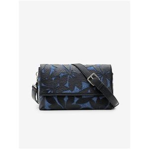 Modro-černá dámská vzorovaná kabelka Desigual Onyx Venecia 2.0 - Dámské obraz