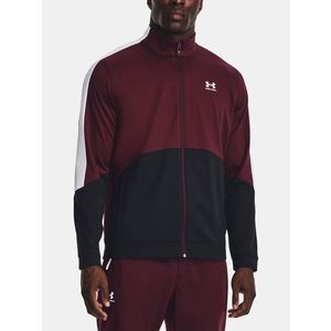 Vínová sportovní bunda Under Armour UA Tricot Fashion Jacket obraz