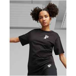 Černé dámské tričko Puma Squad - Dámské obraz