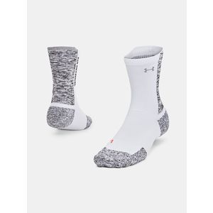 Šedo-bílé unisex sportovní ponožky Under Armour UA AD Run Cushion 1pk Mid obraz