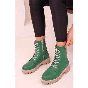 Dámské zelené boty a kotníkové boty Soho 17612 obraz