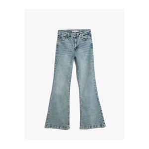 Koton Španělské džínové kalhoty Slim Fit Normální pas - Victoria Jean obraz