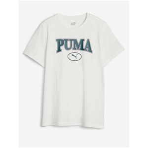 Krémové klučičí tričko Puma Squad obraz