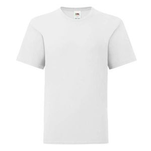 White children's t-shirt in combed cotton Fruit of the Loom obraz