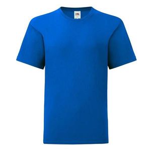 Blue children's t-shirt in combed cotton Fruit of the Loom obraz