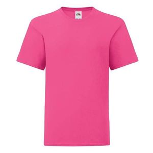 Pink children's t-shirt in combed cotton Fruit of the Loom obraz
