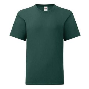 Green children's t-shirt in combed cotton Fruit of the Loom obraz