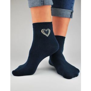 NOVITI Woman's Socks SB027-W-01 Navy Blue obraz