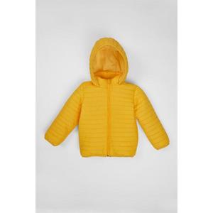 zepkids Chlapecký žlutý fleecový kabát s kapucí. obraz