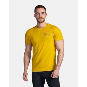 Žluté pánské tričko s potiskem na zádech Kilpi BANDE obraz