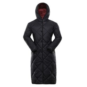 Černý dámský zimní prošívaný kabát NAX ZARGA obraz