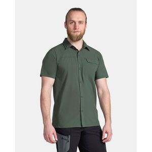 Pánská technická košile Kilpi BOMBAY-M Tmavě zelená obraz
