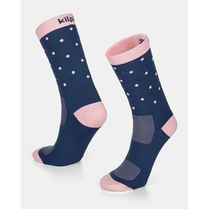 Růžovo-modré unisex puntíkované ponožky Kilpi DOTS obraz