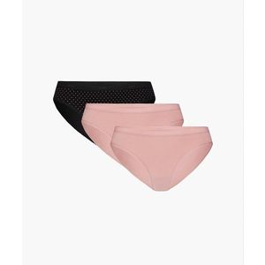 Dámské kalhotky ATLANTIC 3Pack - černé/růžové obraz