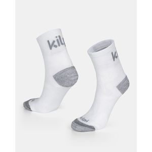 Šedo-bílé unisex ponožky Kilpi SPEED-U obraz