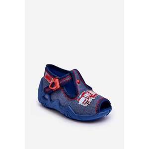 Dětské sandály, pantofle Befado, Hasičské auto Modré obraz