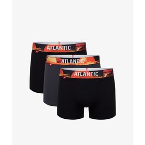 Pánské sportovní boxerky ATLANTIC 3Pack - šedé/černé obraz