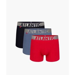 Pánské sportovní boxerky ATLANTIC 3Pack - černé/modré/červené obraz