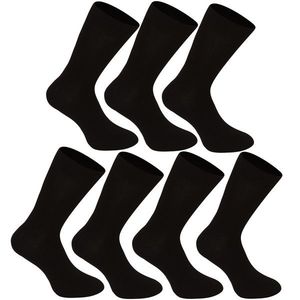 7PACK ponožky Nedeto vysoké bambusové černé obraz