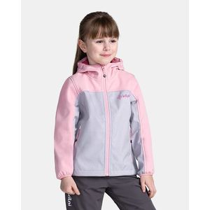 Dívčí softshellová bunda Kilpi RAVIA-J Světle růžová obraz