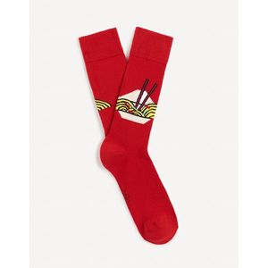 Červené pánské vzorované ponožky Celio Fisoramen obraz
