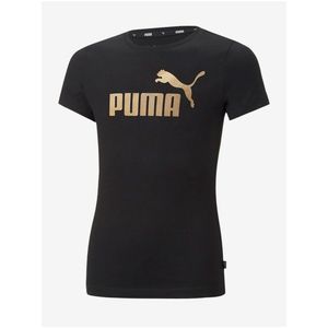 Černé holčičí tričko Puma ESS+ obraz