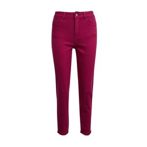 Orsay Tmavě růžové dámské zkrácené slim fit džíny - Dámské obraz