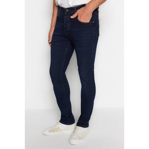 Trendyol námořnicky modré slim fit džíny kalhoty obraz