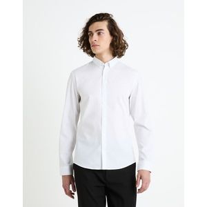 Bílá pánská vzorovaná košile Celio Faop obraz